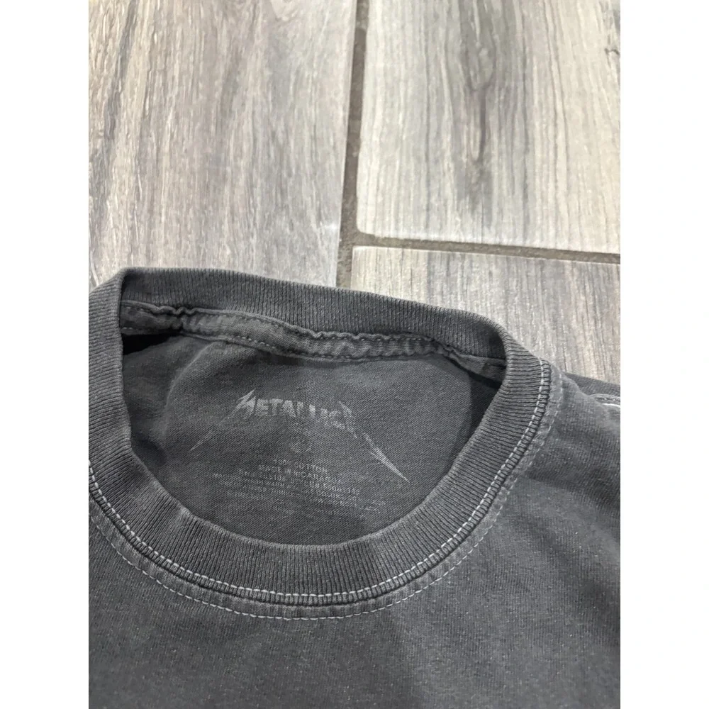 Metallica And Justice For All T-Shirt Men's Charcoal Grey Distressed